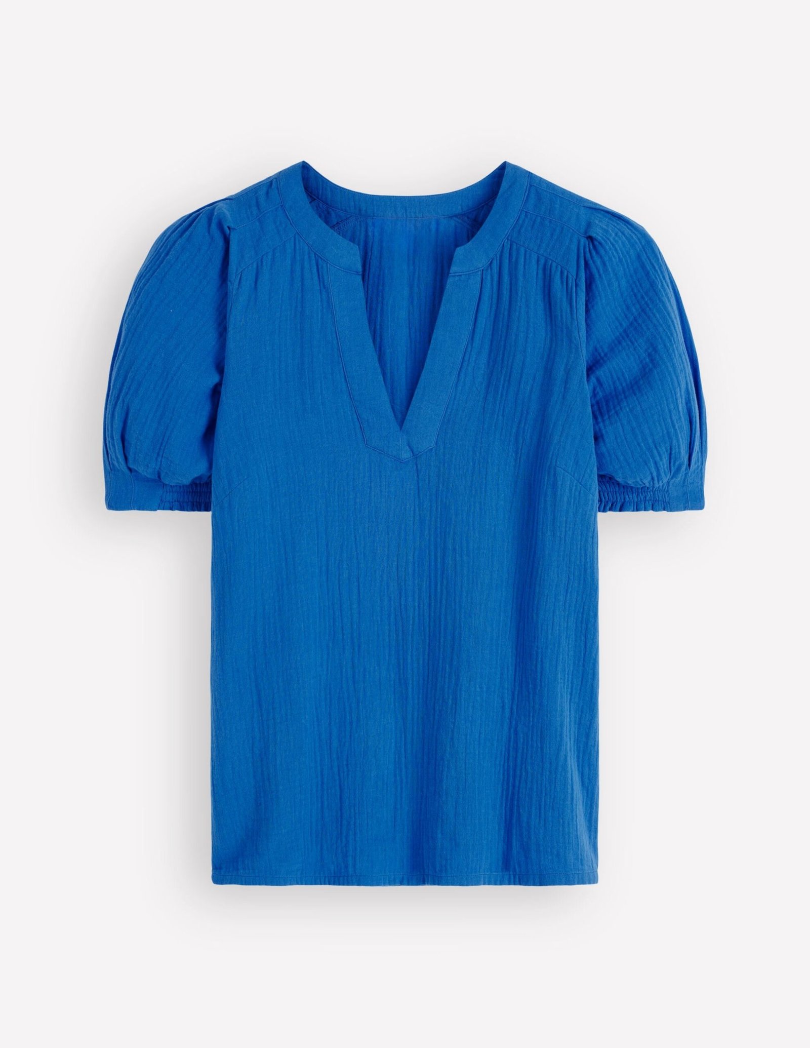 Rae Double Cloth Top-Bright Cobalt - Image 6