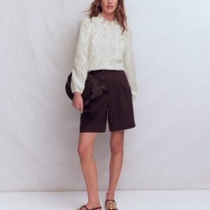 Puff Sleeve Interest Top-Ivory